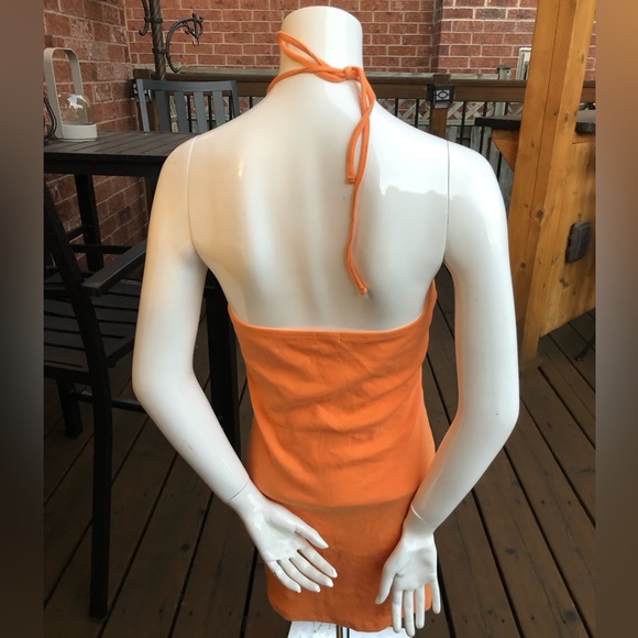 EUC Garage Coral Halter Dress - Picture 8 of 8